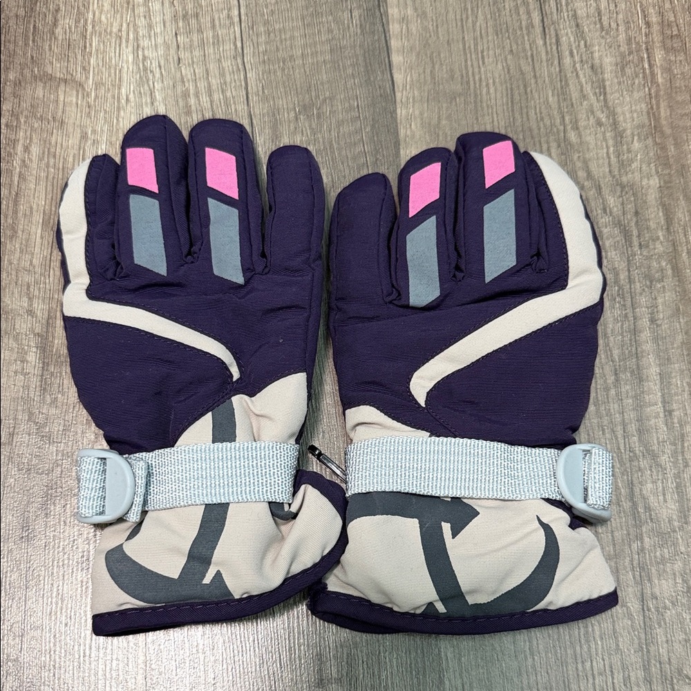 YR.Lover Children Ski Gloves Winter Warm Outdoor Riding‎ Thickening Gloves(2-4Y)